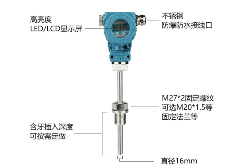 带温度变送器电温控仪